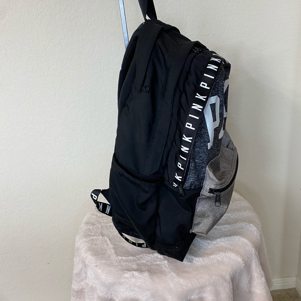 PINK Black/White & Grey Backpack - Picture 6 of 13